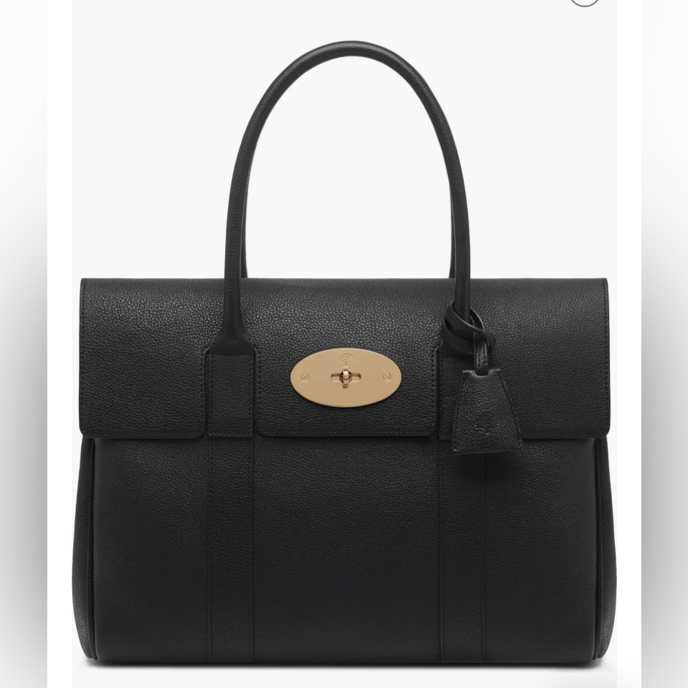 ✨💥⚡️ Mulberry Black Pebbled Leather Bayswater Satchel